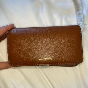 Vera Bradley leather crossbody wallet
